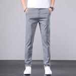 Pantalon homme casual slim extensible insfity - gris clair Pantalon homme casual slim extensible insfity - gris clair