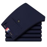 Pantalon homme de costume business strech coupe droite pantalon leger elegant couleur unie tissu confortable ...