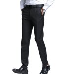 Pantalon homme - fondupin - coupe droite - noir - taille ajustable