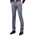 Pantalon homme de costume coupe slim - zewow - gris - style business