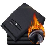 Pantalon homme coupe droite doubl polaire - insfity - taille haute - couleur unie