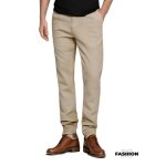 Pantalons pour hommes - coupes droites Élégantes en coton et lin Pantalons pour hommes - coupes droites Élégantes en coton et lin
