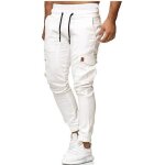 Pantalon hommes dt mode dcontract court cargo sport jogger jogging de sport longs blanc