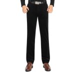 Pantalon homme hiver velours insfity coupe droit noir - marque insfity - coupe droit - regular - homme ...