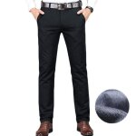 Pantalon homme - insfity - doublee polaire regular fit - noir - hiver