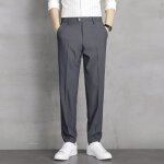 Pantalon homme léger business coupe droite casual classique longues - gris fonce - gris fonce Pantalon homme léger business coupe droite casual classique longues - gris fonce - gris fonce
