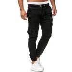 Pantalon homme luxe coupe ajuste noir - mobigarlan - grande taille - dcontract - vtements de travail ...