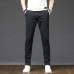 Pantalon homme stretch automne coupe droite respirante taille elastiquee business
