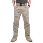 Pantalon homme ville militaire cargo tactique swat combat army - funmoon - taille haute - kaki - jaune ...