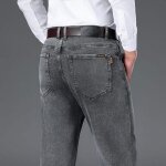 Pantalon en jean homme insfity - automne hiver - coupe droite - gris Pantalon en jean homme insfity - automne hiver - coupe droite - gris