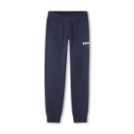 Pantalon de jogging bleu marine boss enfant en molleton gratt� de coton