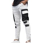 Pantalons de jogging cargo pour hommes - marque - mod�le - blanc - fitness - respirant