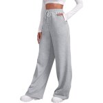 Pantalon jogging femme en coton - chic et confortable - taille haute - argent - fitness