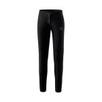 Pantalon de jogging femme erima - noir - multisport - coupe droite prs du corps