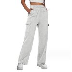 Pantalon jogging femme - marque - large - taille haute - 6 poches - respirant