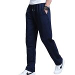 Pantalon de jogging homme grande taille droit pantalon homme v�tement masculin - bleu