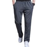 Pantalon de jogging homme grande taille droit pantalon homme v�tement masculin - gris