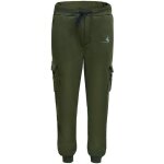 Pantalon de jogging homme - luxe - uni - cargo - vert - taille lastique - poches cts