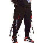 Pantalon de jogging pour hommes - punk cargo - baggy techwear - hip hop sarouel - streetwear