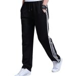 Pantalon jogging homme droit grande taille taille �lastique cordon poches zipp�es sport loisir