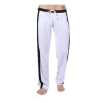 Pantalon de jogging homme - yoga - mod�le d�contract� - blanc - fitness - respirant