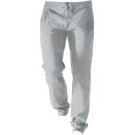 Pantalon jogging kariban - homme - gris chin� - multisport - molleton gratt�