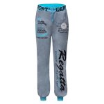 Pantalon de jogging - marque de luxe - imprimé et baggy - hommes sport fbd69d gris Pantalon de jogging - marque de luxe - imprimé et baggy - hommes sport fbd69d gris