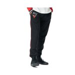 Pantalon de jogging nba stripe piping chibul pour homme - new era - noir - logo bulls - design minimal ...