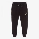 Pantalon de jogging noir pour enfant boss - j24719 - 09b - en double jersey coton / polyester Pantalon de jogging noir pour enfant boss - j24719 - 09b - en double jersey coton / polyester