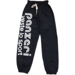 Pantalon jogging uni h - noir - mixte - fitness - 100% coton