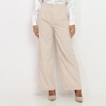Pantalon large en velours ctel  2 poches sur les cts. pour femme - pantalons - la modeuse