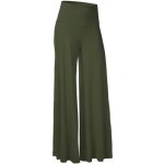 Pantalon large femme taille lastique grande taille dcontract simple flavor