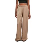 Pantalon large en satin - urban classics gt - beige - taille 4xl - coupe droite