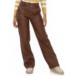 Pantalon large en simili � 2 poches et passants pour ceinture. pour femme - pantalons - la modeuse