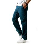 Pantalon en lin homme confortable taille elastiquee coupe droite l�ger et� - insfity - bleu