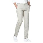 Pantalon lin slim fit homme respirant sans repassage pantalon ete elegant couleur unie Pantalon lin slim fit homme respirant sans repassage pantalon ete elegant couleur unie
