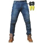 Pantalon de moto homme - jeans de moto - pantalon darmure de motard - protection cyclisme - bleu Pantalon de moto homme - jeans de moto - pantalon darmure de motard - protection cyclisme - bleu