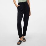 Pantalon noir droit avec cordon de serrage femme vero moda