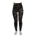 Pantalon de plong�e femme epsealon lotus 7mm - noir / dor� - m