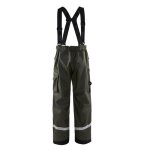 Pantalon de pluie � bretelles blaklader genoux renforc�s - vert arm�e