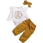 Pantalon  pois fleuri pour bb vtements pour filles vtements pour enfants avec bandeau n11582