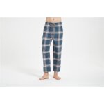 Pantalon de pyjama homme en coton taille elastiquee - lac vert carreaux - comfortable automne - printemps ...