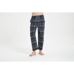 Pantalon de pyjama homme en coton taille elastiquee - vert fonce carreaux - comfortable automne - printemps ...