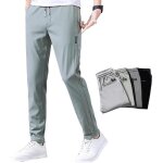 Pantalon de randonne pour homme en soie glace respirante et  schage rapide - vert