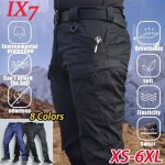 Pantalons de randonnée pour hommes - sports cargo multi - poches - noir - respirant Pantalons de randonnée pour hommes - sports cargo multi - poches - noir - respirant