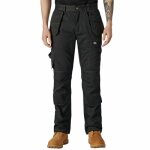 Pantalon redhawk pro homme - dickies - noir - multi poches - genouillres - passant pour marteau