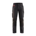 Pantalon de services femme blaklader + stretch - noir / rouge