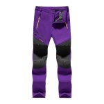 Pantalon de ski femme insfity - hiver chaud doubl polaire - impermable pour camping alpinisme - violet ...