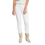 Pantalon skinny blanc femme - morgan - petra - coupe skinny - fermeture � zip et bouton