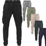 Pantalon skinny de jogging cargo - urban classics - olive - 100% coton - pour homme - confortable